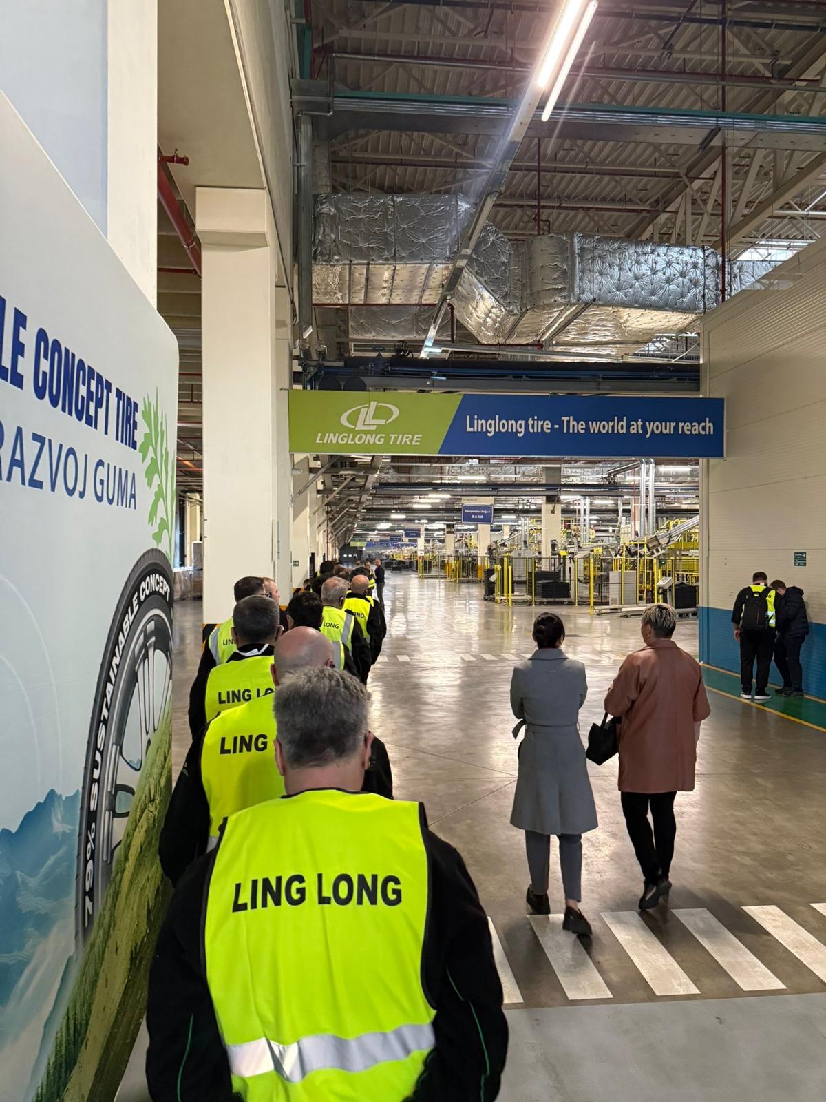 Linglong Tire Fabrika Ziyareti Belgrad’da Gerçekleştirildi